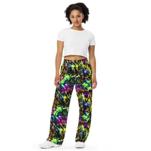Acid Rainfall on a Wide-Leg Pants