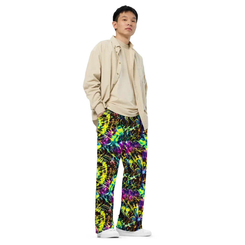 Acid Rainfall on Wide-Leg Pants — Right Front
