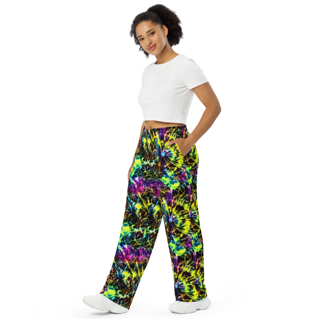 Acid Rainfall on Wide-Leg Pants — Left Front