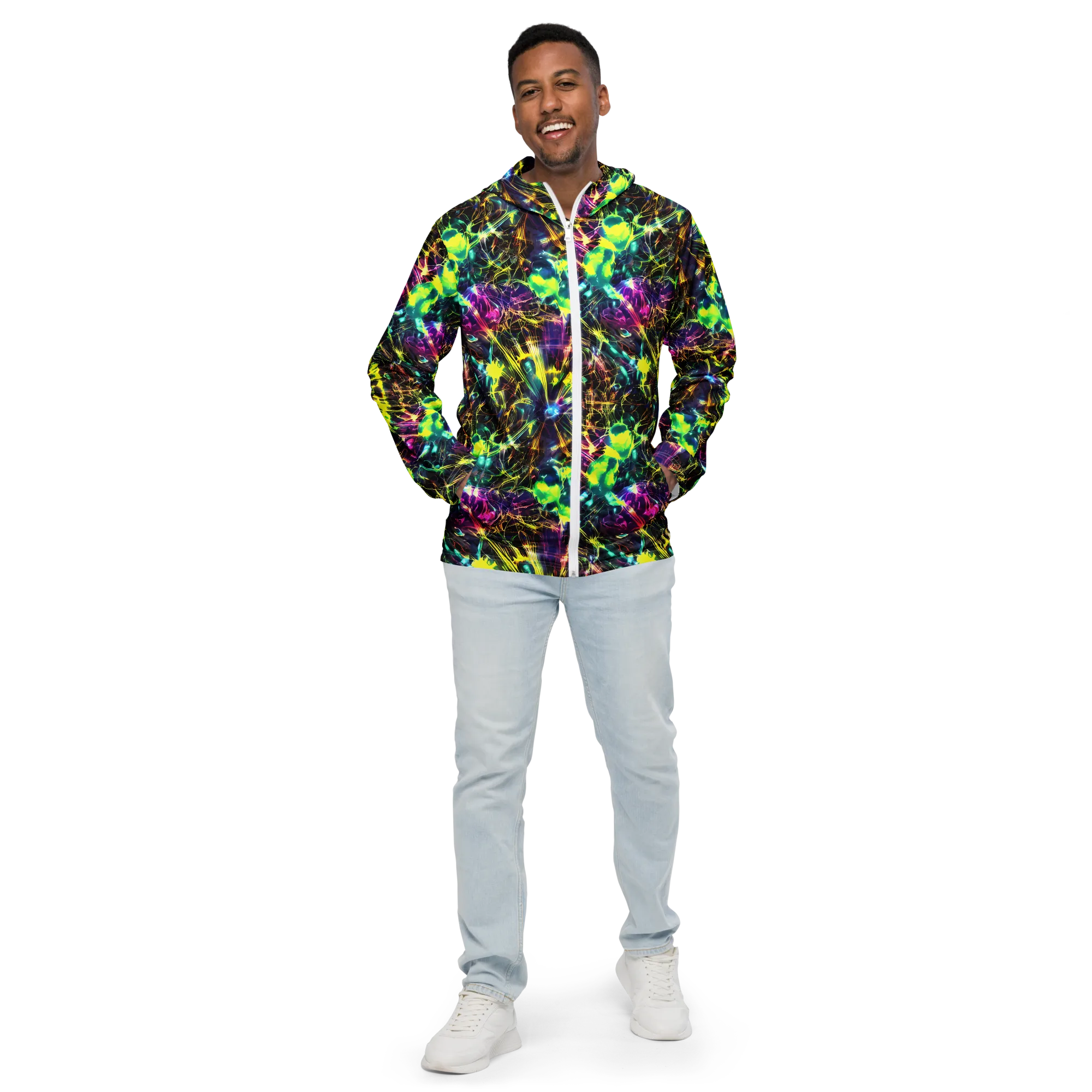 Acid Rainfall on Men's Windbreaker — Front