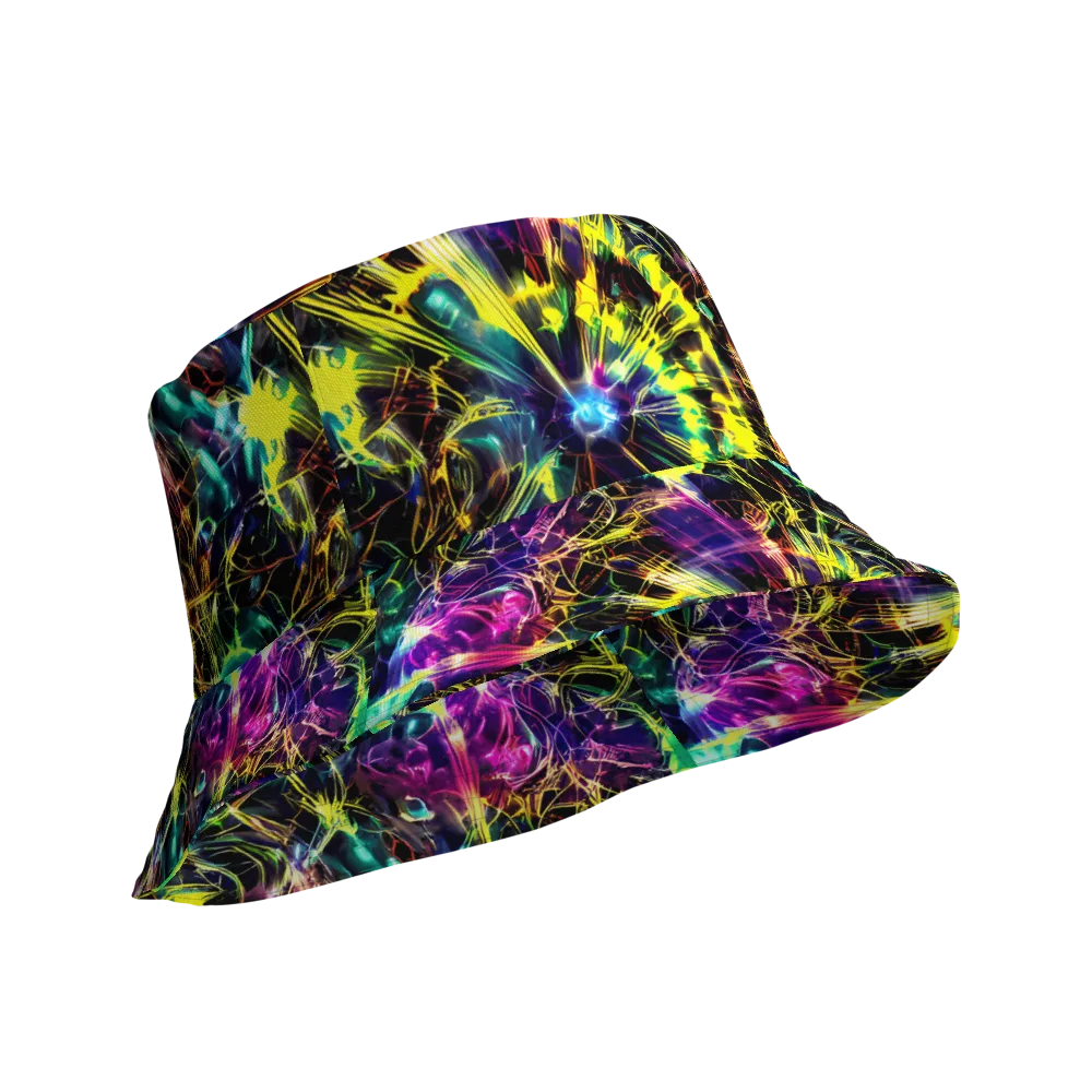 Acid Rainfall on Reversible Bucket Hat — Product details Outside