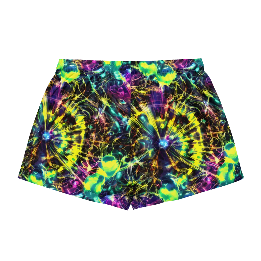 Acid Rainfall on Women's Pajama Shorts — Back
