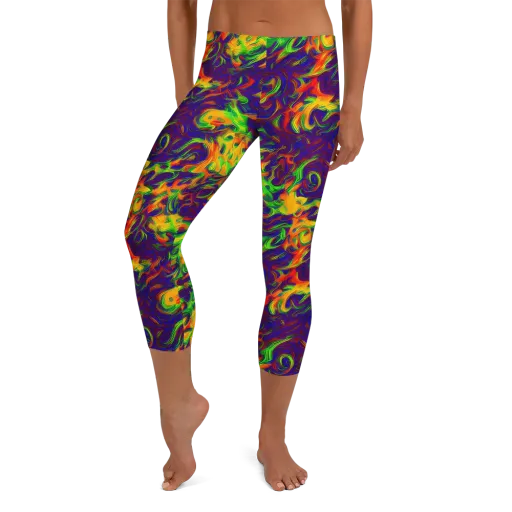 Wildfire Whirlpool on a Capri Leggings