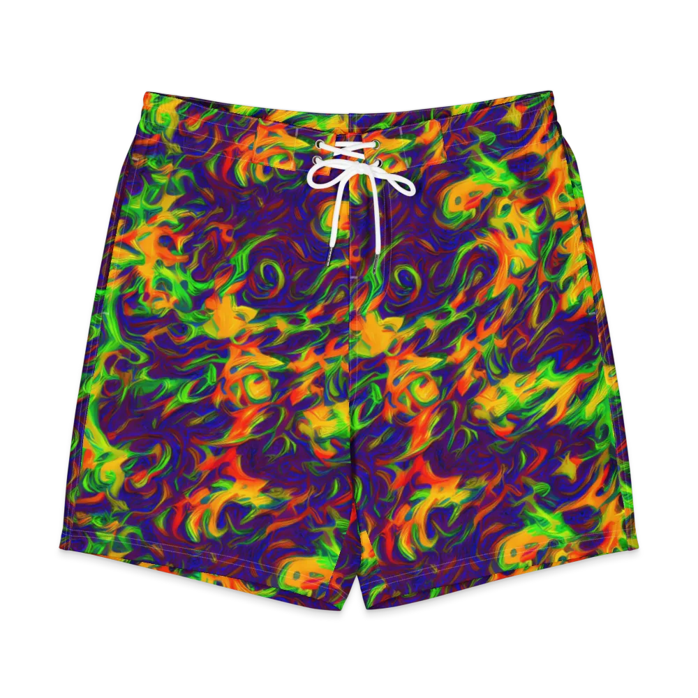 Wildfire Whirlpool on Men's Board Shorts — Front