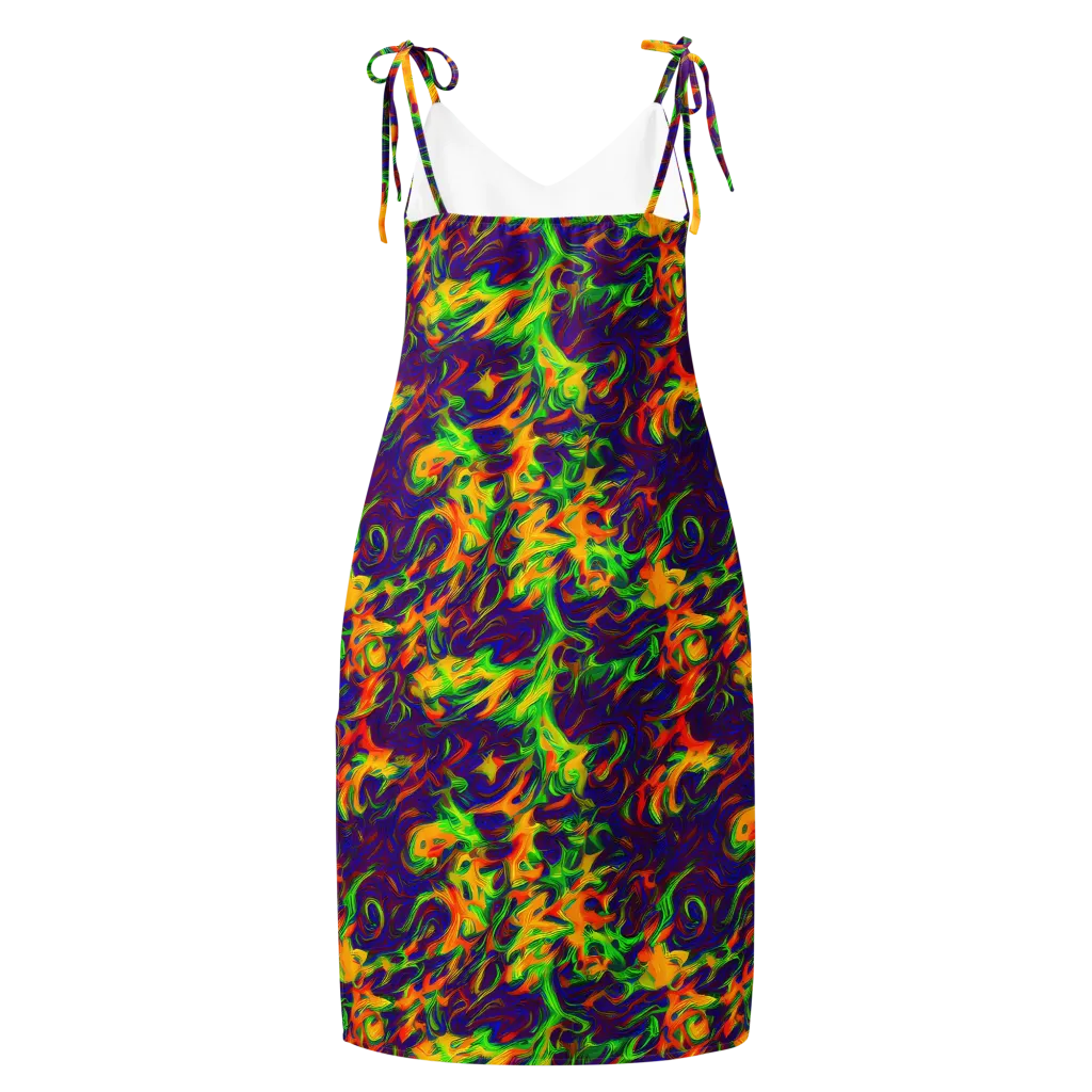 Wildfire Whirlpool on Slip Dress — Back