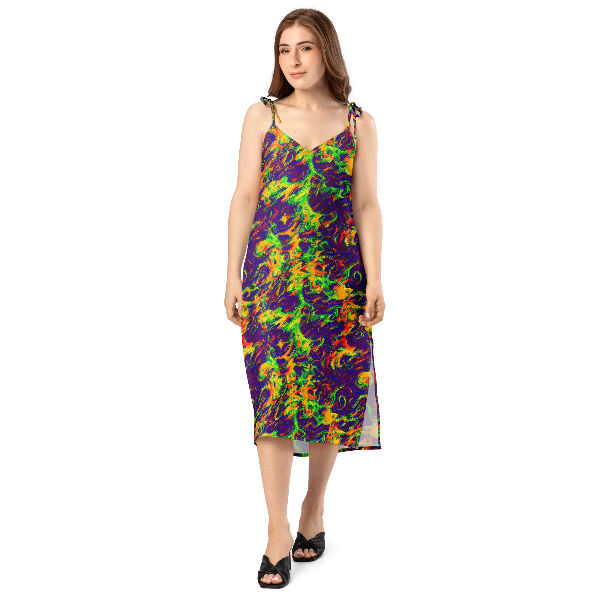 Wildfire Whirlpool on Slip Dress — Front