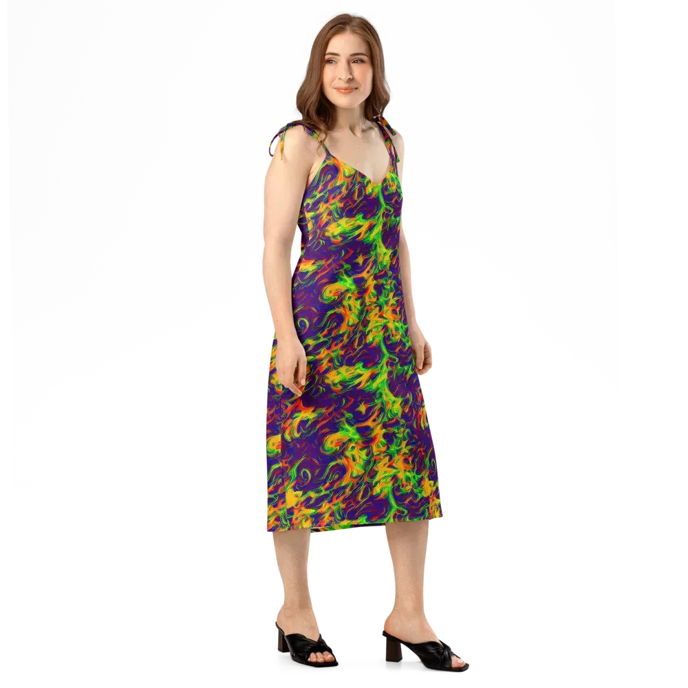 Wildfire Whirlpool on Slip Dress — Right Front