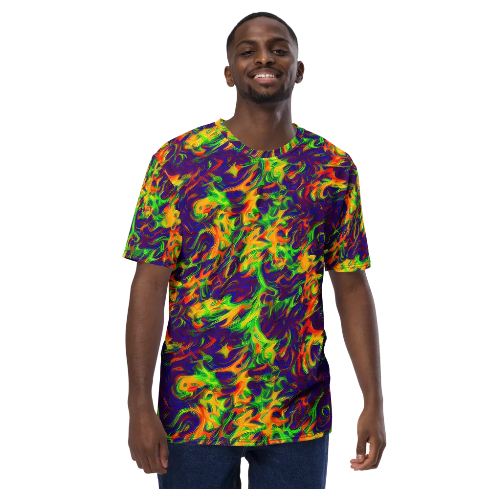 Wildfire Whirlpool on Men's Crew Neck T-Shirt — Front