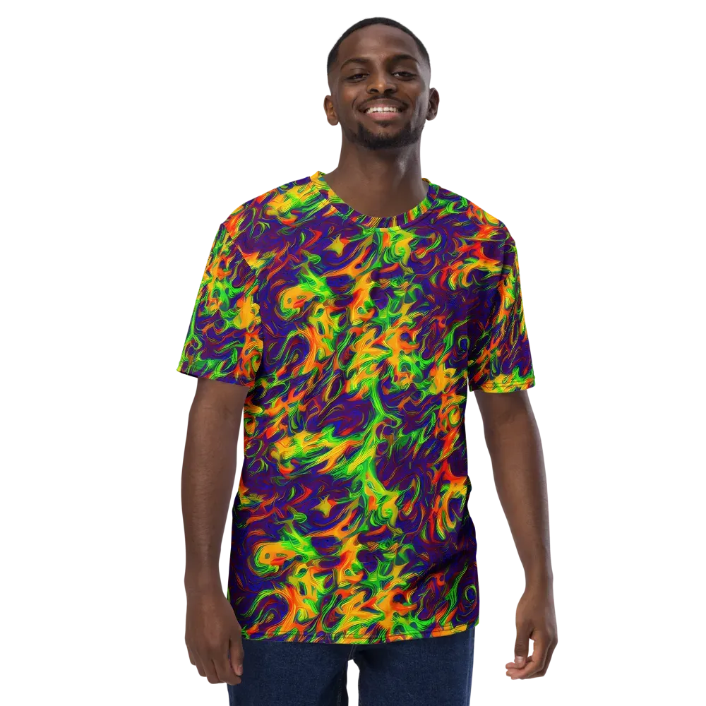 Wildfire Whirlpool on Men's Crew Neck T-Shirt — Front