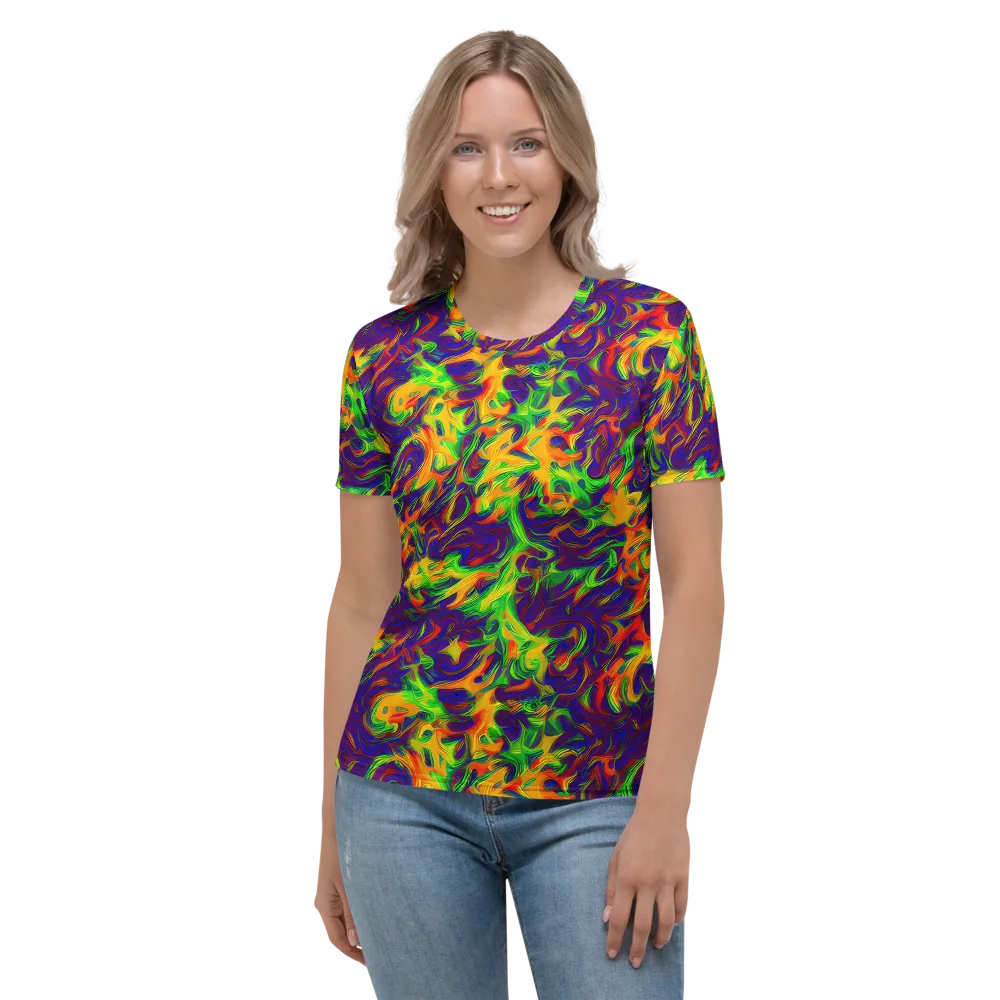 Wildfire Whirlpool on Women's Crew Neck T-Shirt — Front