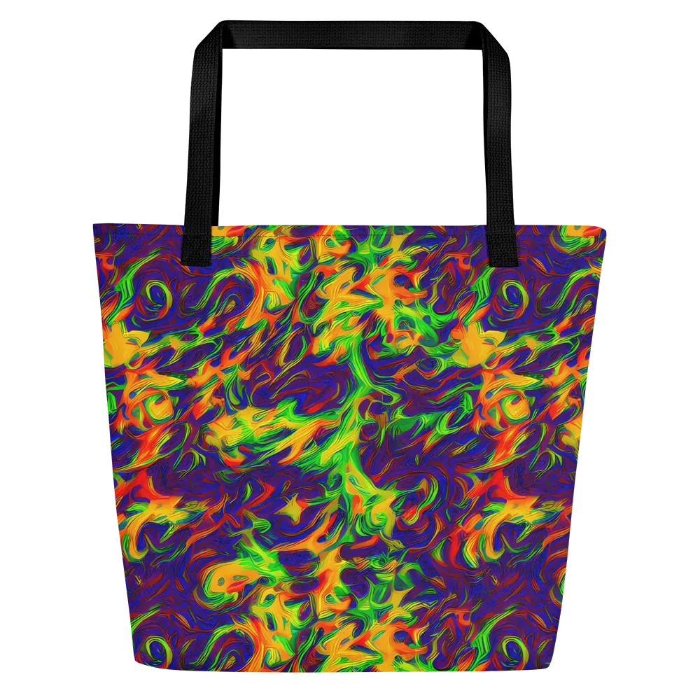 Wildfire Whirlpool on Large Tote Bag W/ Pocket — Front