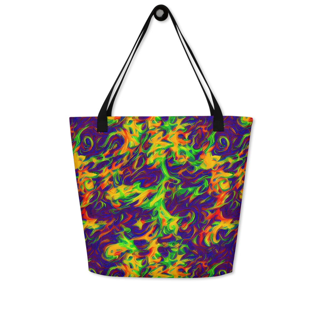 Wildfire Whirlpool on Large Tote Bag W/ Pocket — Front