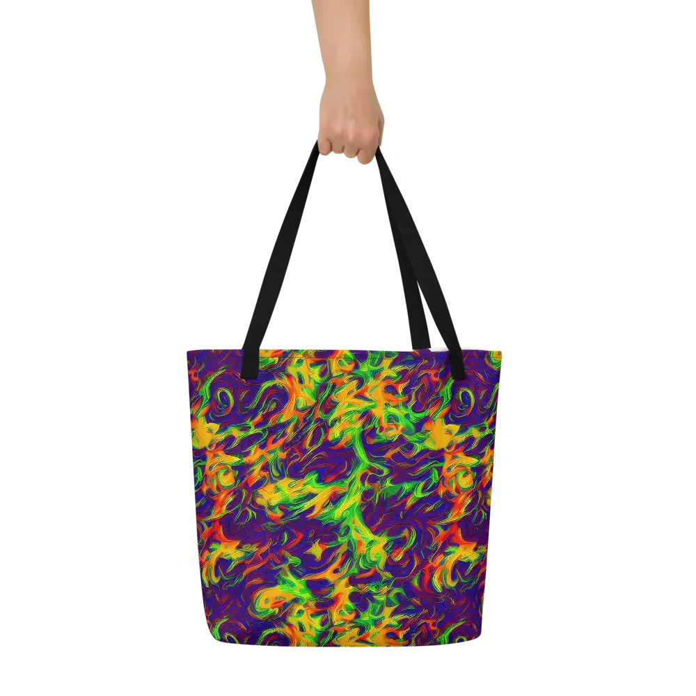 Wildfire Whirlpool on Large Tote Bag W/ Pocket — Front