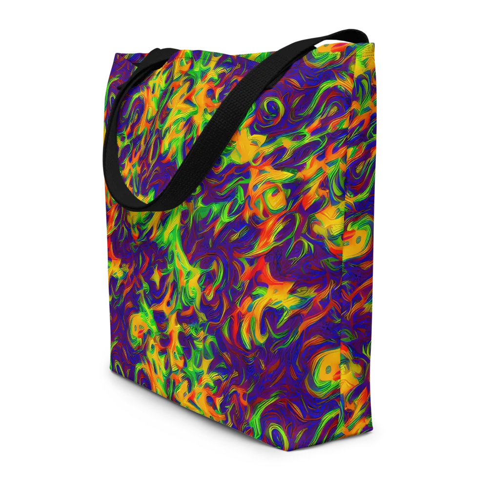Wildfire Whirlpool on Large Tote Bag W/ Pocket — Front