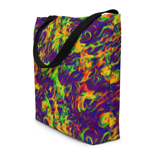 Wildfire Whirlpool on a Large Tote Bag W/ Pocket