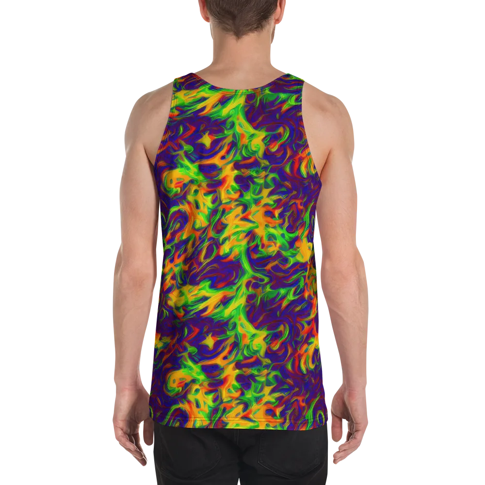 Wildfire Whirlpool on Men's Tank Top — Back