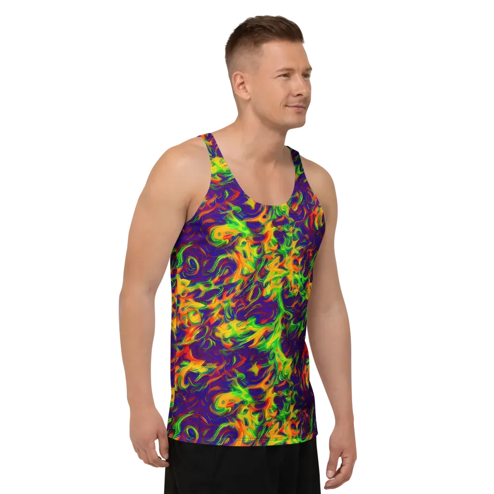 Wildfire Whirlpool on Men's Tank Top — Right Front