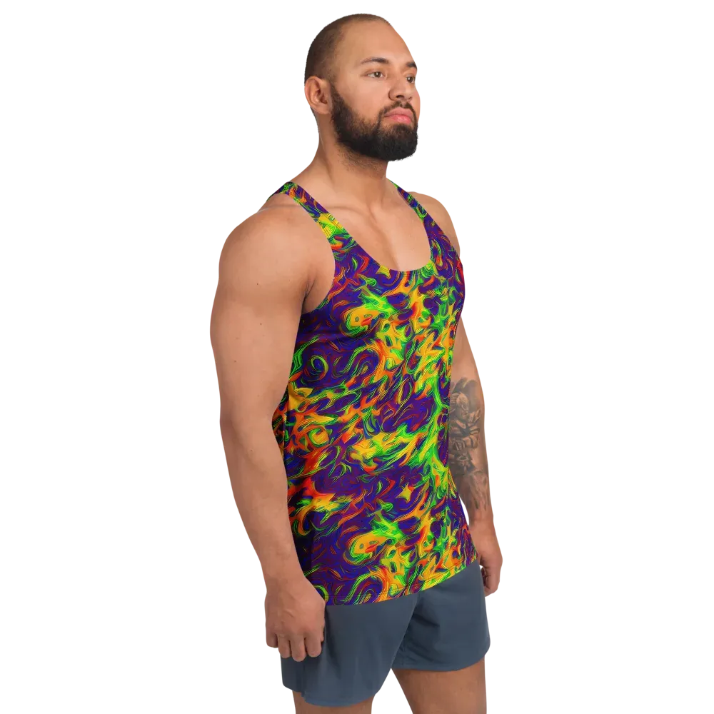 Wildfire Whirlpool on Men's Tank Top — Right Front