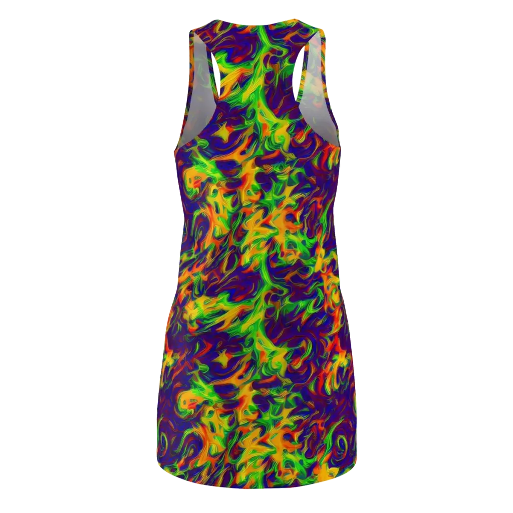 Wildfire Whirlpool on Racerback Dress — Back