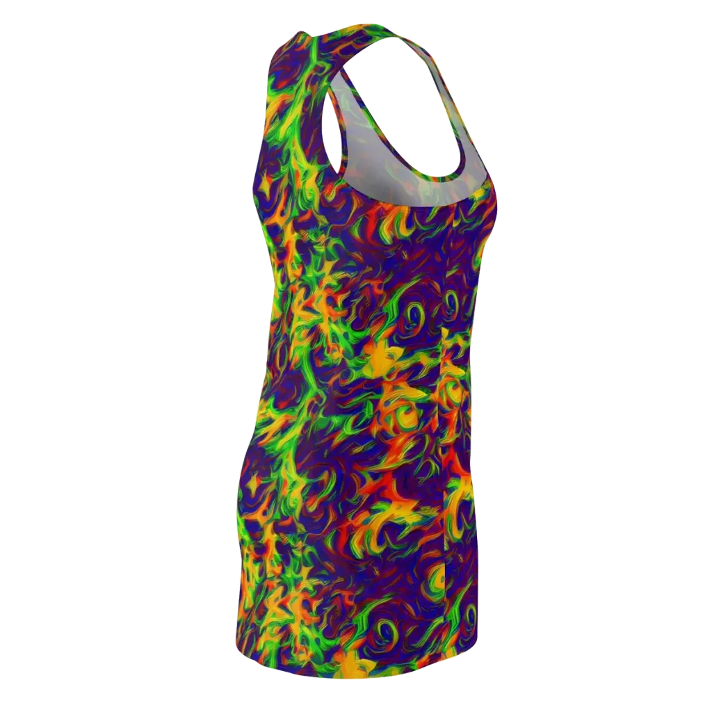 Wildfire Whirlpool on Racerback Dress — Back Side
