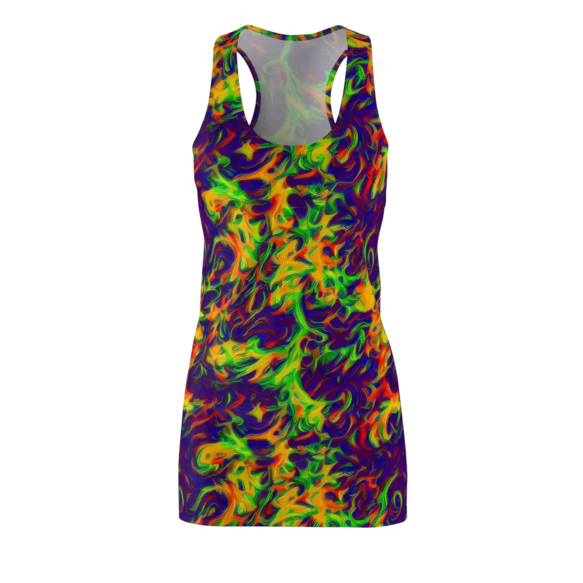 Wildfire Whirlpool on Racerback Dress — Front