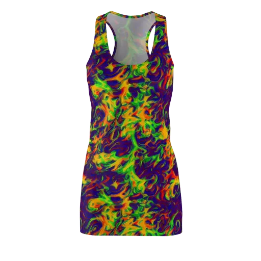 Wildfire Whirlpool on a Racerback Dress