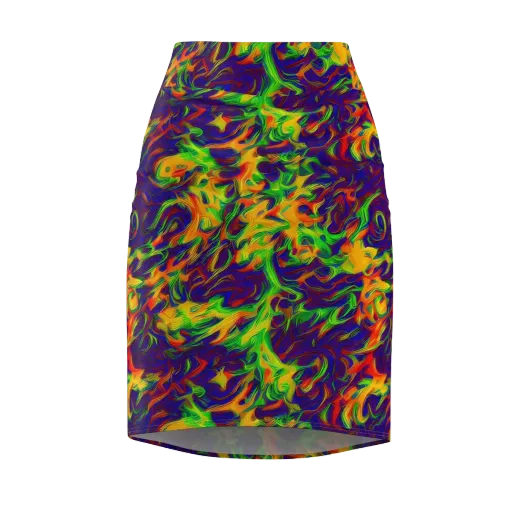 Wildfire Whirlpool on a Pencil Skirt