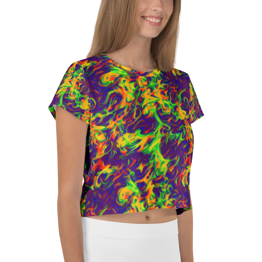 Wildfire Whirlpool on Crop Tee — Right