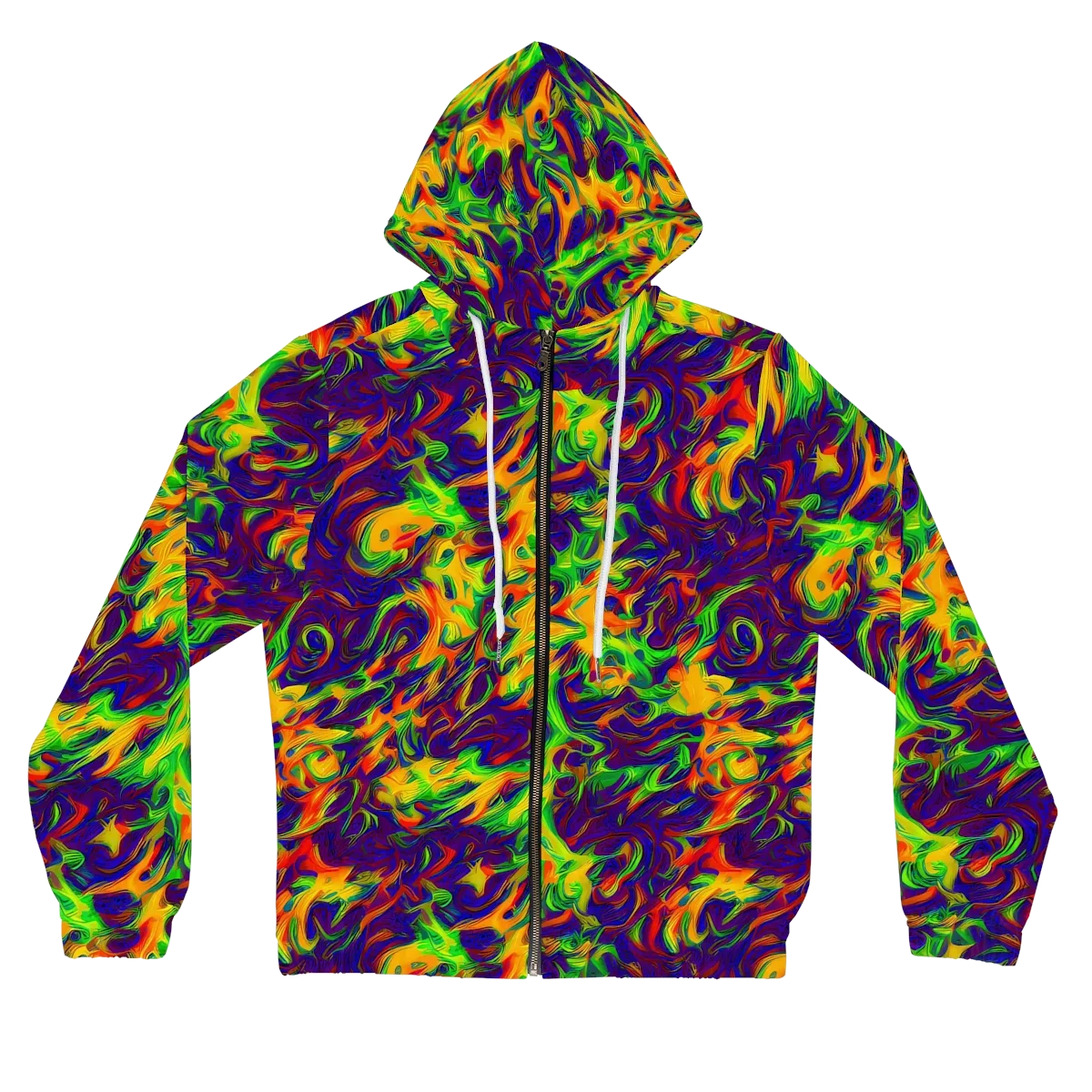 Wildfire Whirlpool on Women's Full-Zip Hoodie — Front