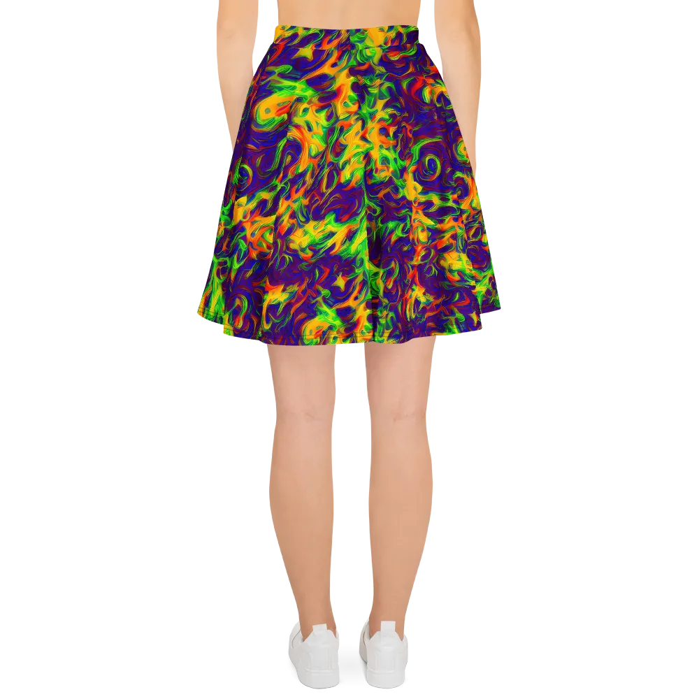 Wildfire Whirlpool on Skater Skirt — Back