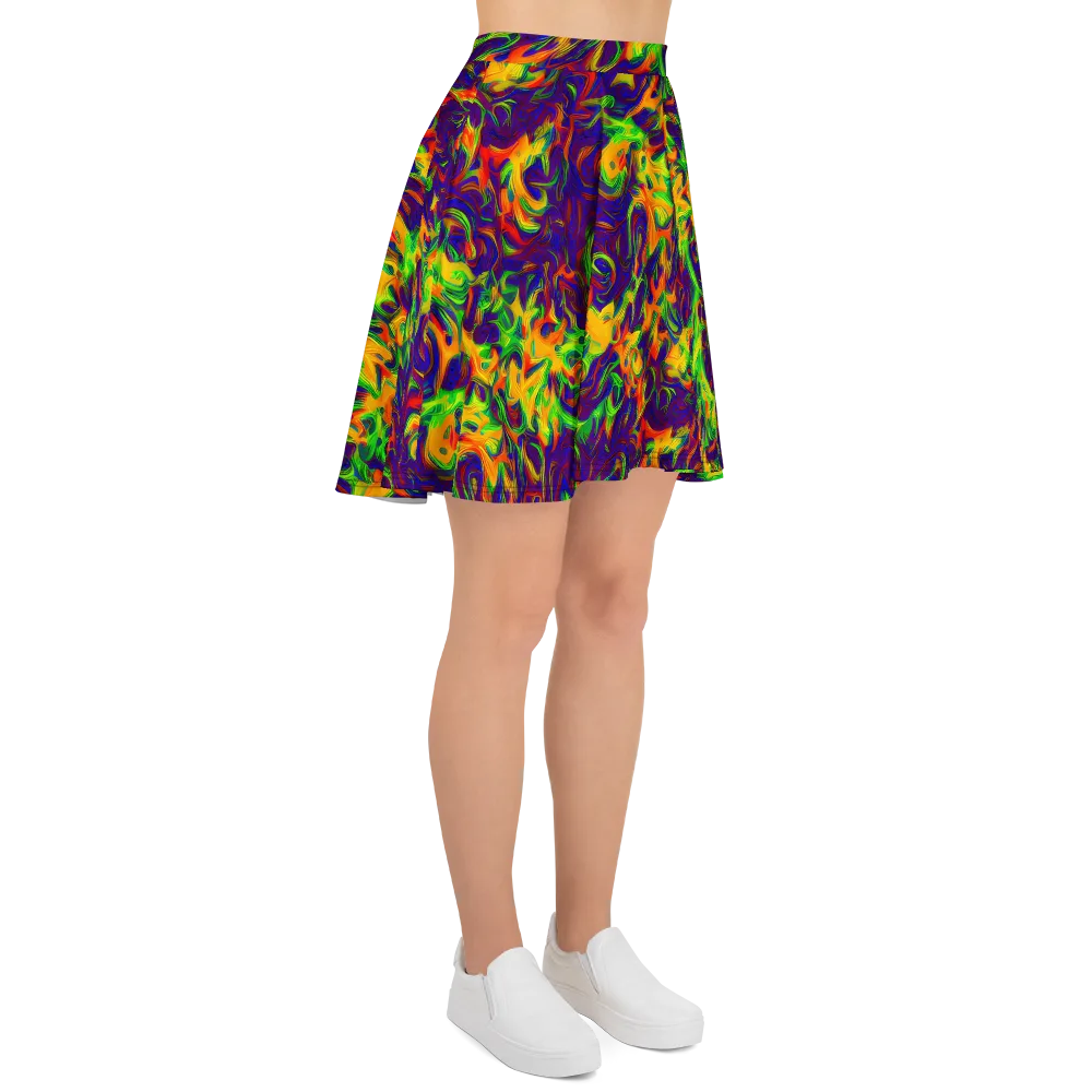Wildfire Whirlpool on Skater Skirt — Right