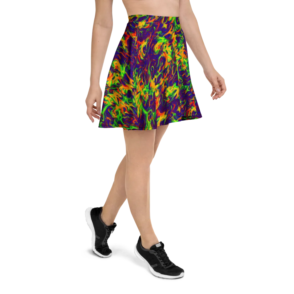 Wildfire Whirlpool on Skater Skirt — Right