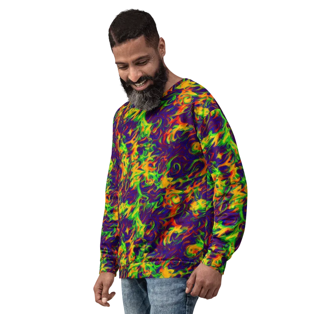 Wildfire Whirlpool on Sweatshirt — Left Front