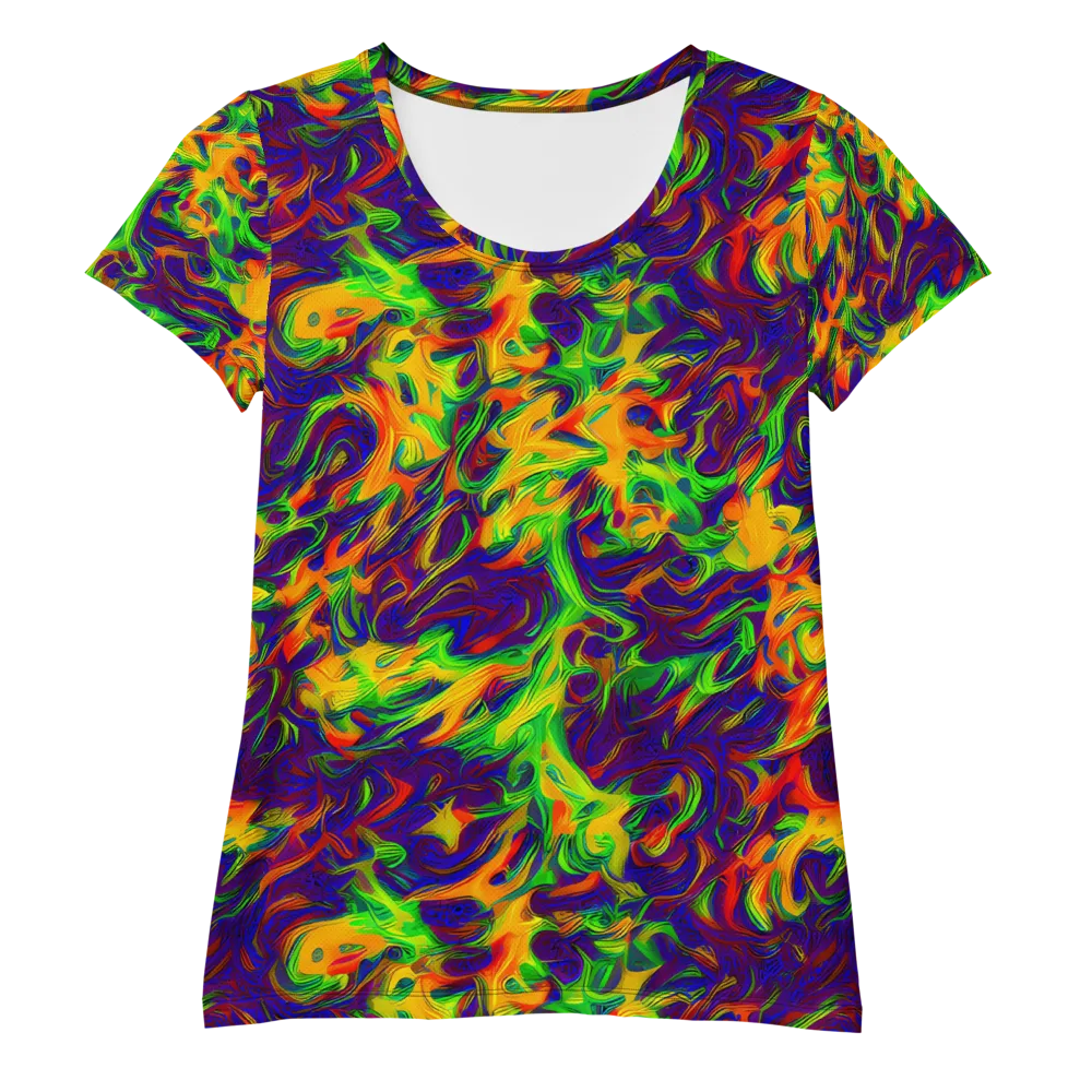 Wildfire Whirlpool on Women's Athletic T-Shirt — Front