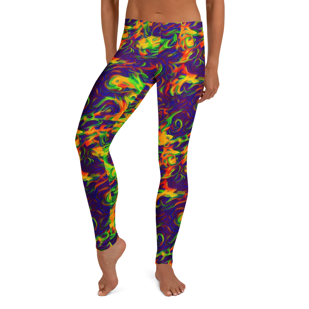 Wildfire Whirlpool on Leggings — Front