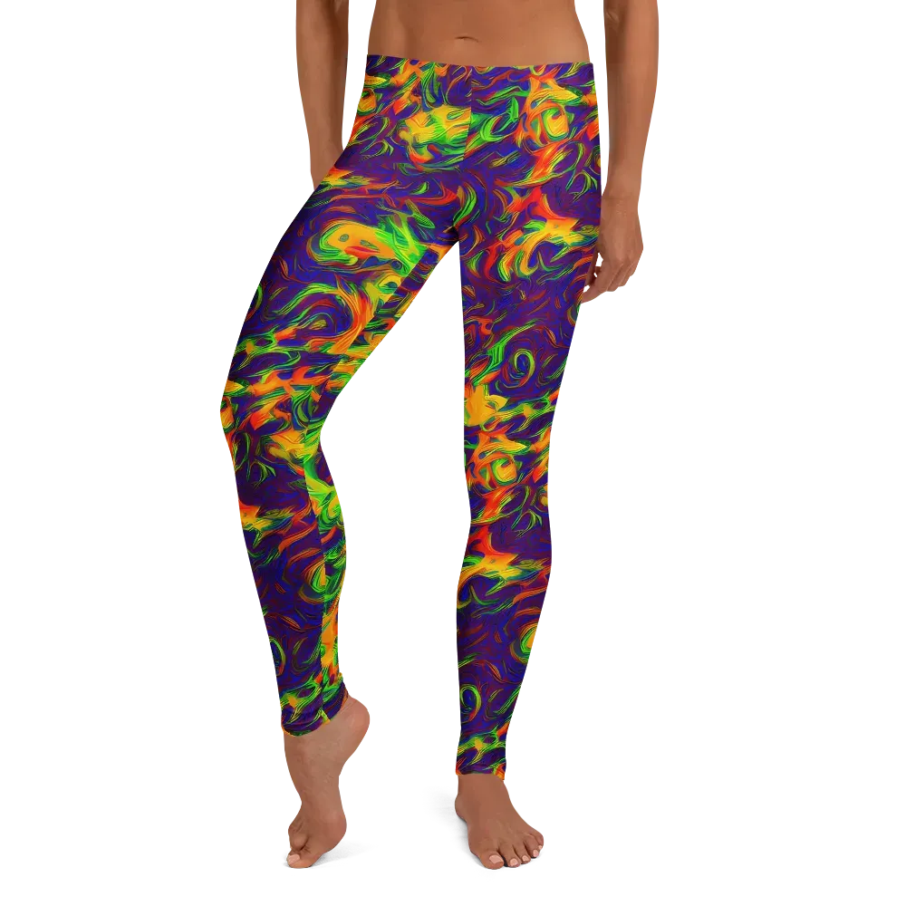 Wildfire Whirlpool on Leggings — Front