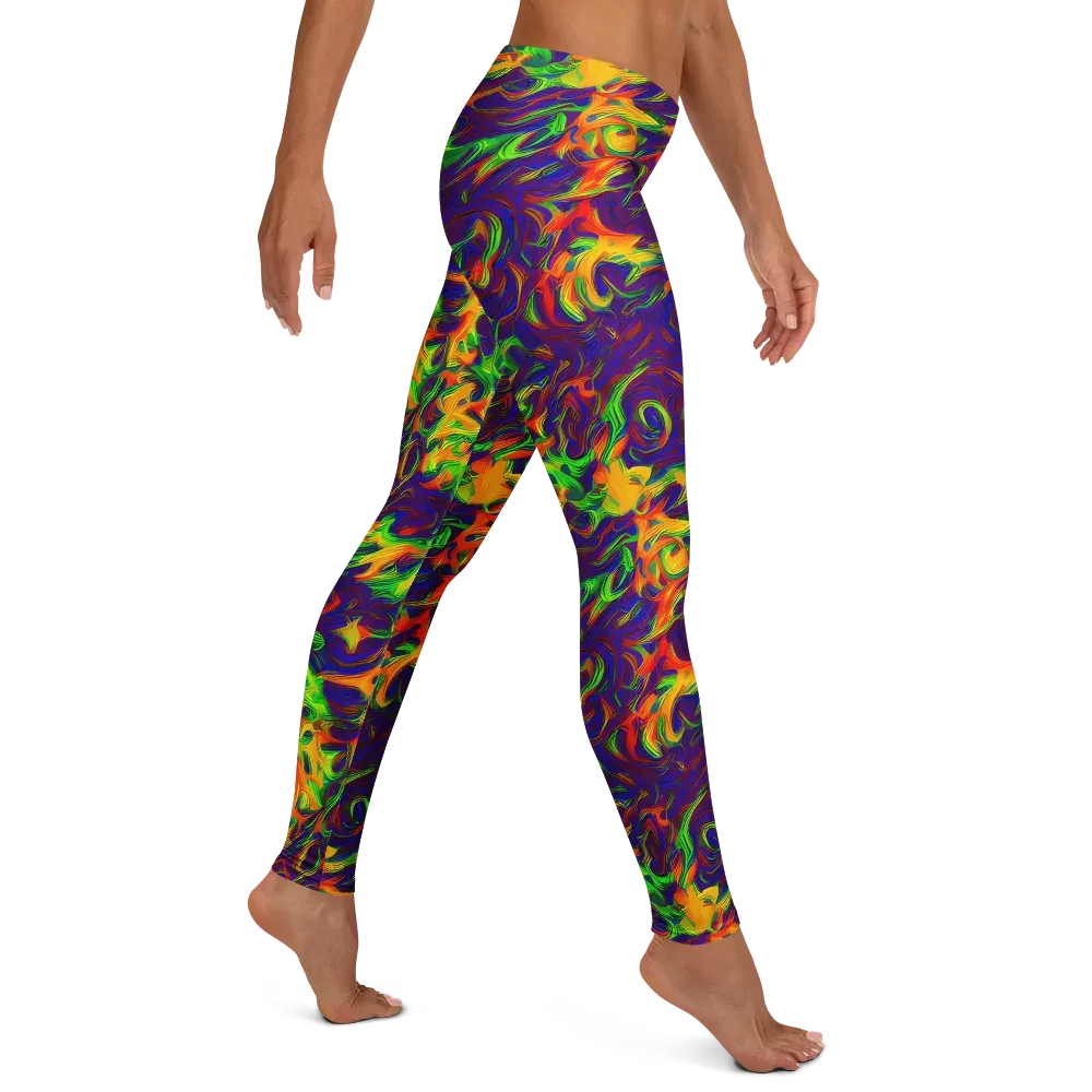 Wildfire Whirlpool on Leggings — Right