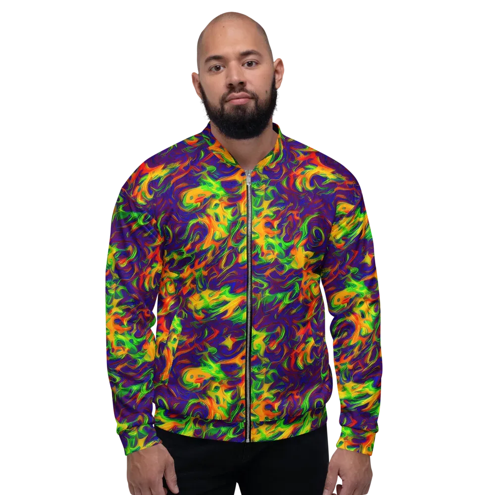 Wildfire Whirlpool on Bomber Jacket — Front