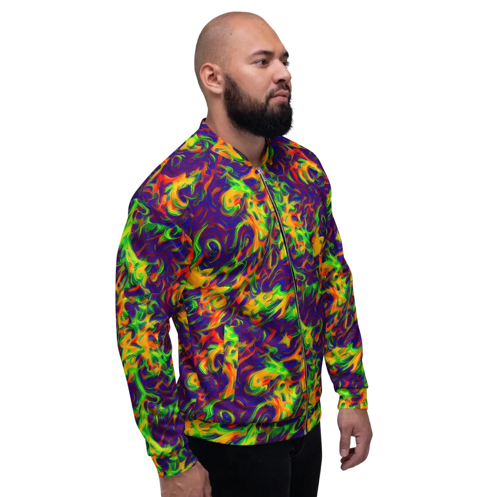 Wildfire Whirlpool on Bomber Jacket — Right