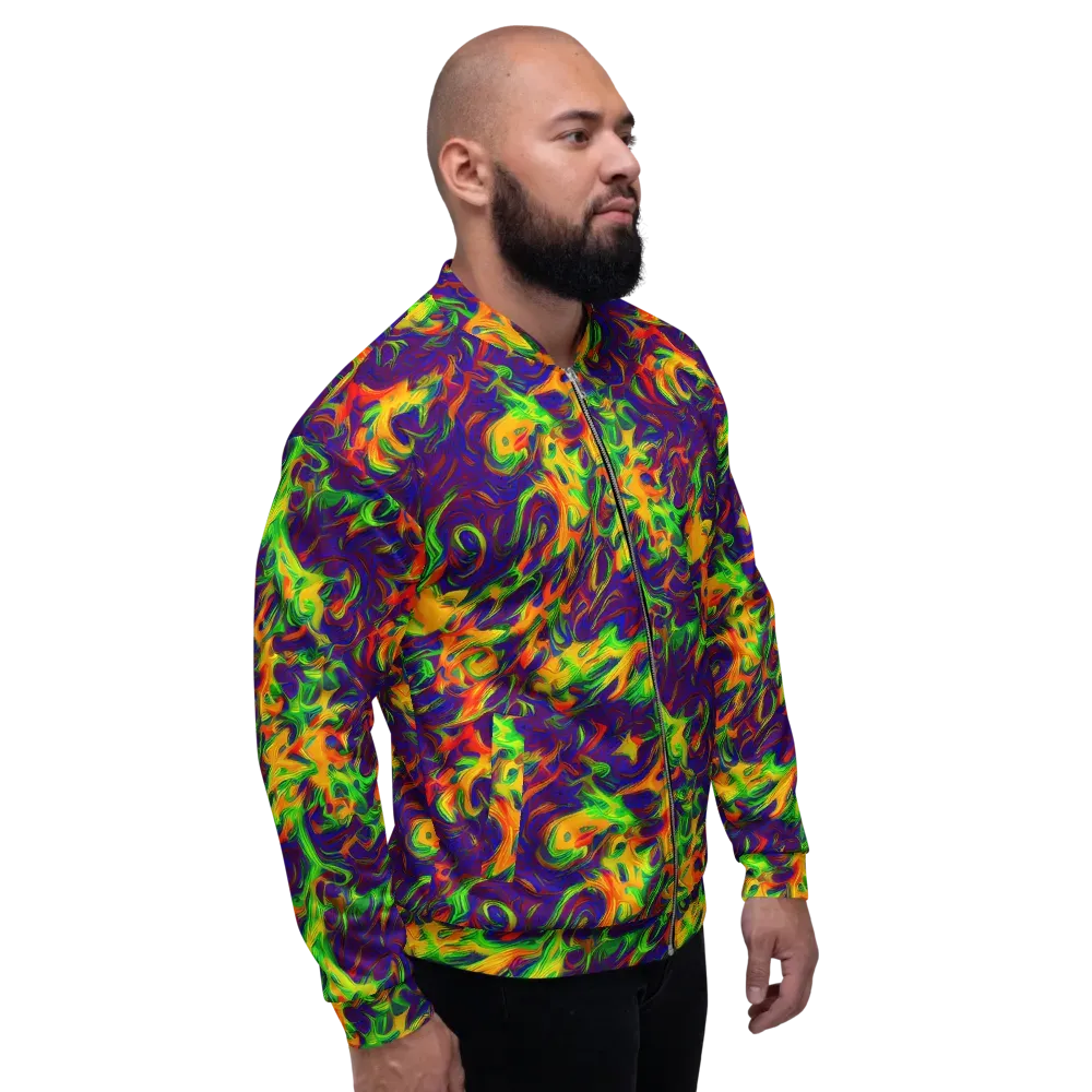 Wildfire Whirlpool on Bomber Jacket — Right