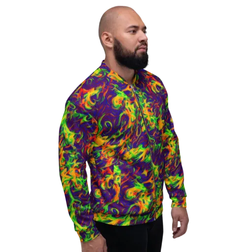 Wildfire Whirlpool on a Bomber Jacket