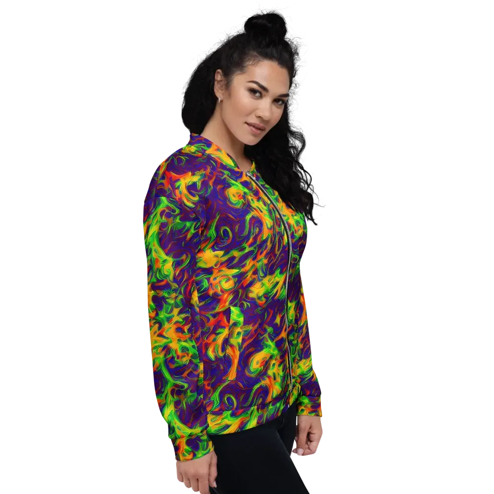 Wildfire Whirlpool on Bomber Jacket — Right