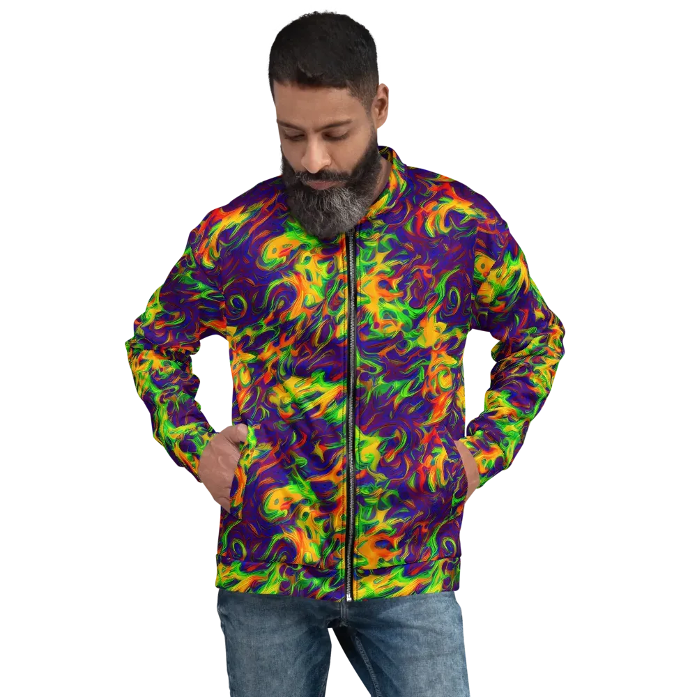 Wildfire Whirlpool on Bomber Jacket — Front