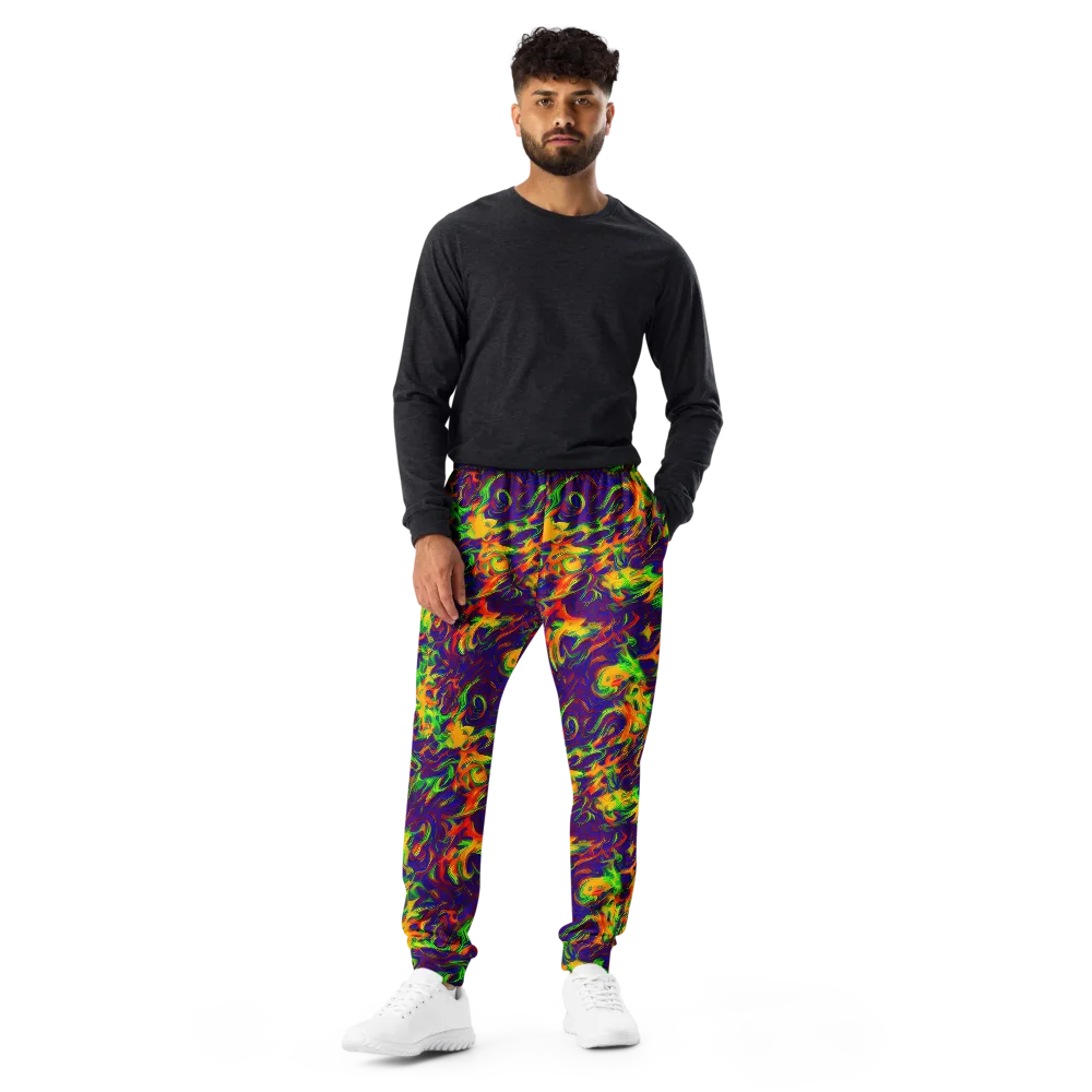 Wildfire Whirlpool on Men's Joggers — Front