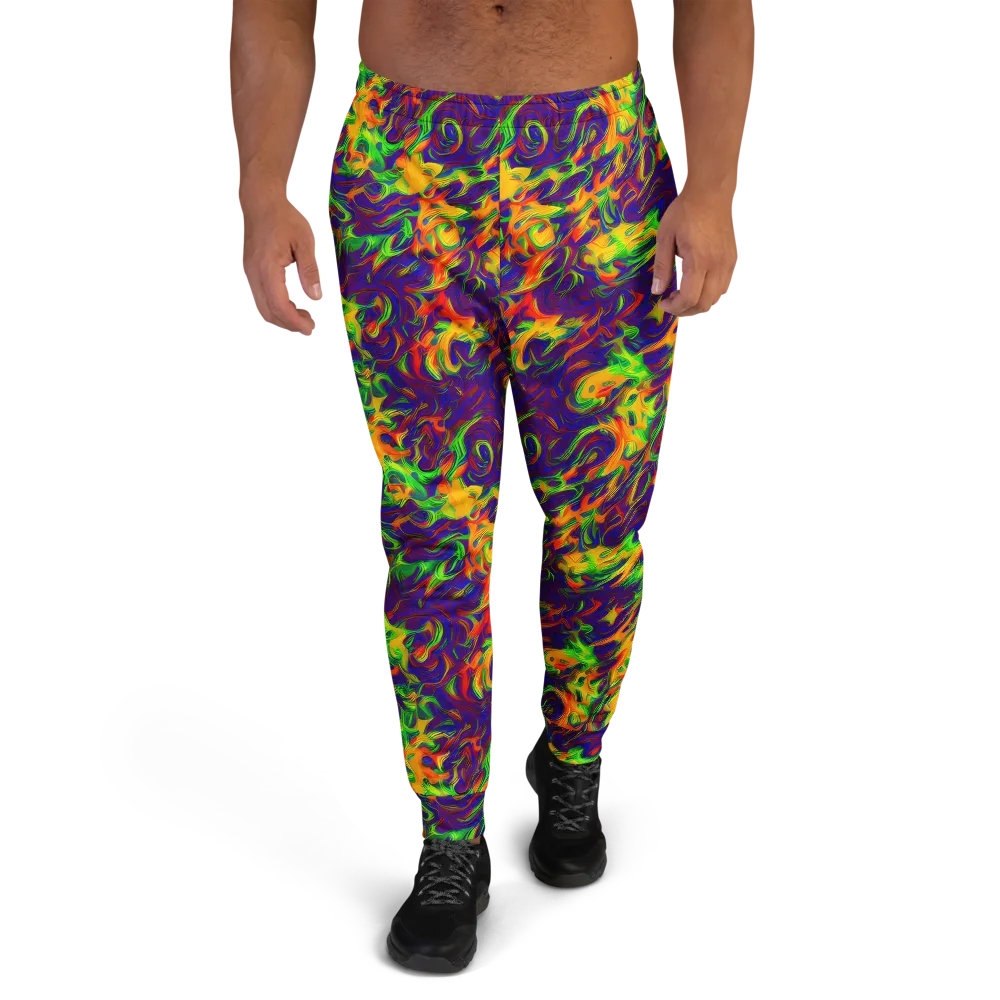 Wildfire Whirlpool on Men's Joggers — Front