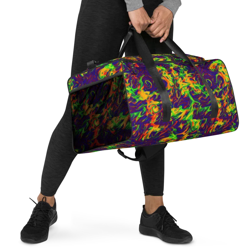 Wildfire Whirlpool on Duffle Bag — Right Front