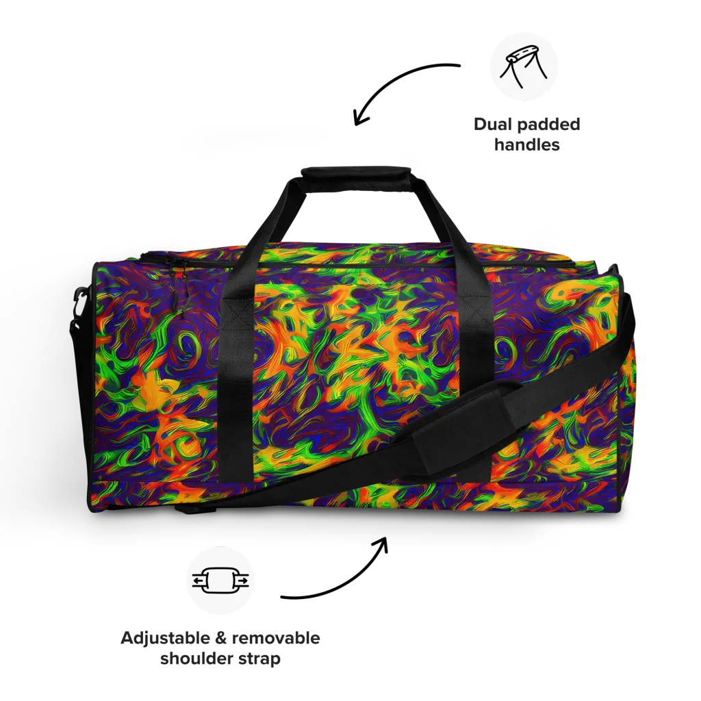 Wildfire Whirlpool on Duffle Bag — Front