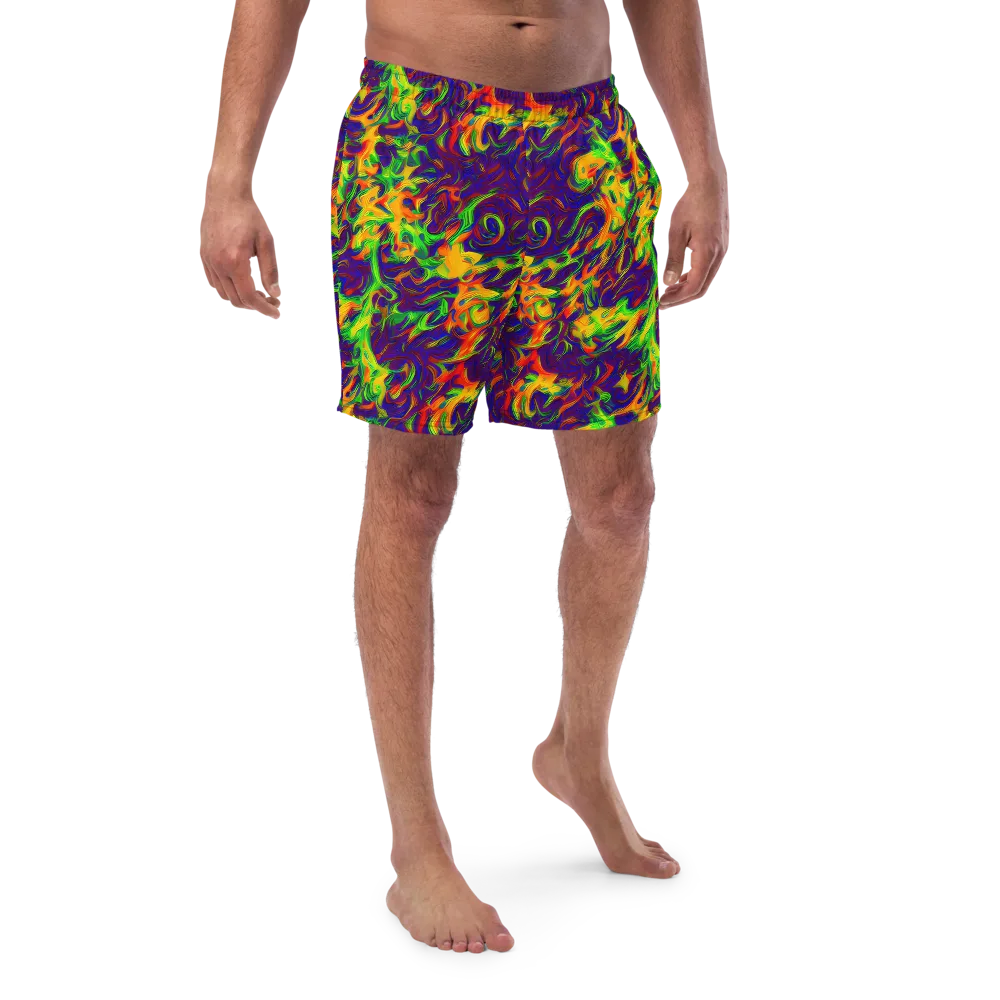 Wildfire Whirlpool on Swim Trunks — Front