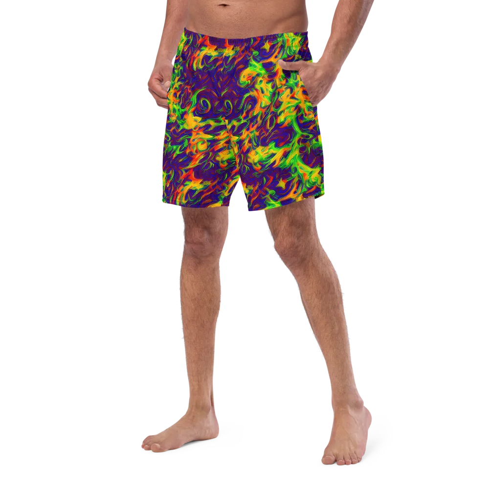 Wildfire Whirlpool on Swim Trunks — Left Front
