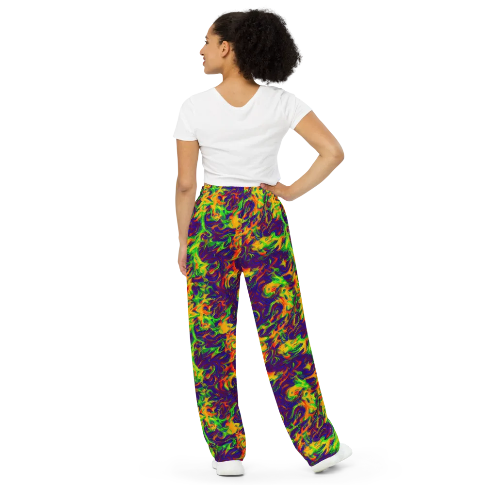Wildfire Whirlpool on Wide-Leg Pants — Back